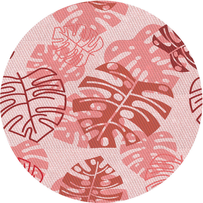 Square Patterned Orange Rug, pat1018rd