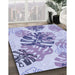 Patterned Light Purple Rug in Family Room, pat1019blu