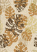 Patterned Khaki Gold Rug, pat1019brn