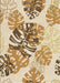 Machine Washable Transitional Khaki Gold Rug, wshpat1019brn