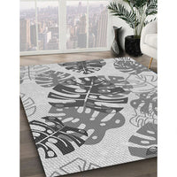 Patterned Gainsboro Gray Rug, pat1019gry