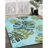 Patterned Blue Rug, pat1019lblu