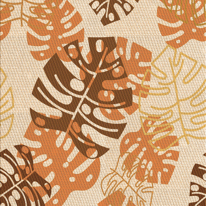 Patterned Orange Rug, pat1019org