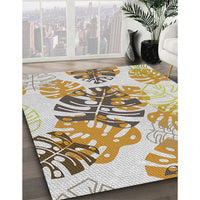 Patterned Brown Novelty Rug, pat1019