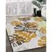 Patterned Brown Novelty Rug in Family Room, pat1019