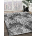 Patterned Cloud Gray Rug in Family Room, pat102gry