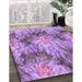 Patterned Violet Purple Rug in Family Room, pat102pur