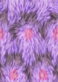 Machine Washable Transitional Violet Purple Rug, wshpat102pur