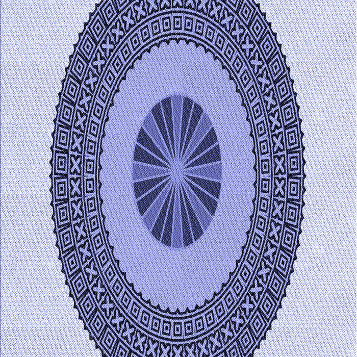 Patterned Blue Rug, pat1020blu