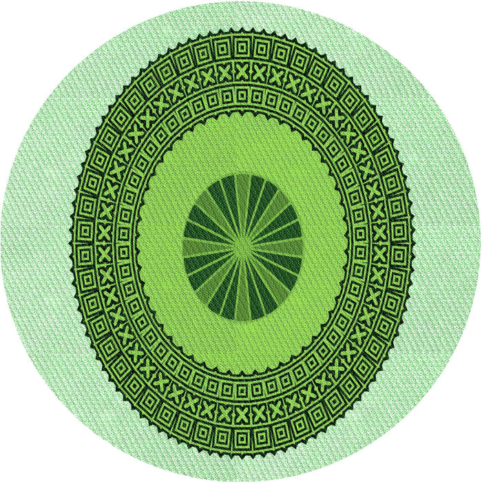 Square Machine Washable Transitional Green Rug in a Living Room, wshpat1020grn