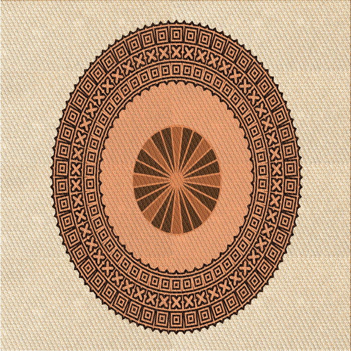 Round Machine Washable Transitional Red Rug, wshpat1020org