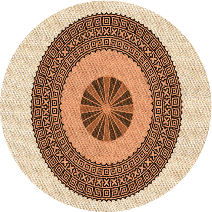 Square Patterned Red Rug, pat1020org