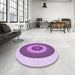 Machine Washable Transitional Orchid Purple Rug in a Washing Machine, wshpat1020pur