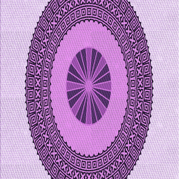 Patterned Orchid Purple Rug, pat1020pur