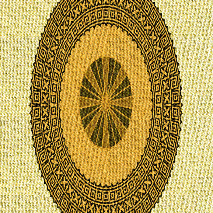 Machine Washable Transitional Dark Bisque Brown Rug, wshpat1020yw