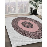 Patterned Rosy Purple Novelty Rug, pat1020