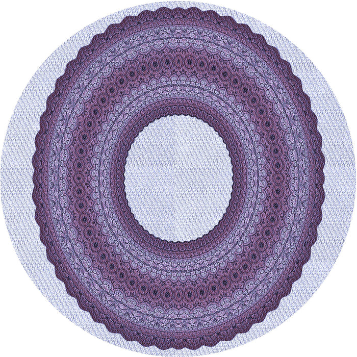 Square Patterned Bright Grape Purple Rug, pat1021blu