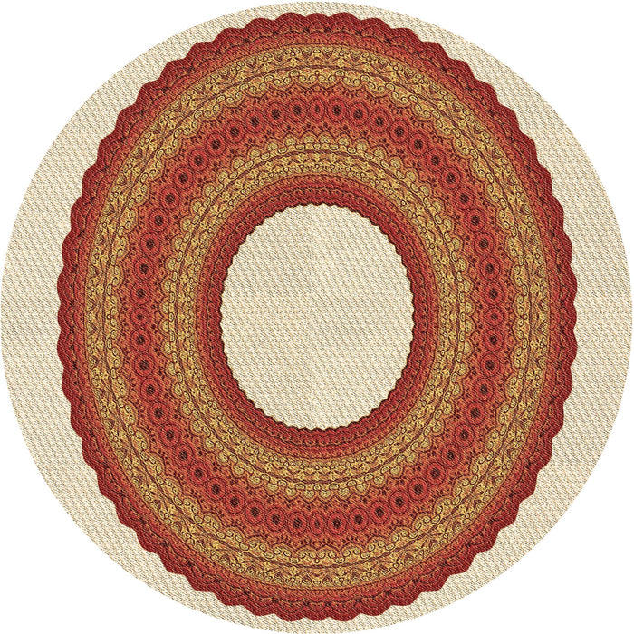 Square Machine Washable Transitional Red Rug in a Living Room, wshpat1021brn