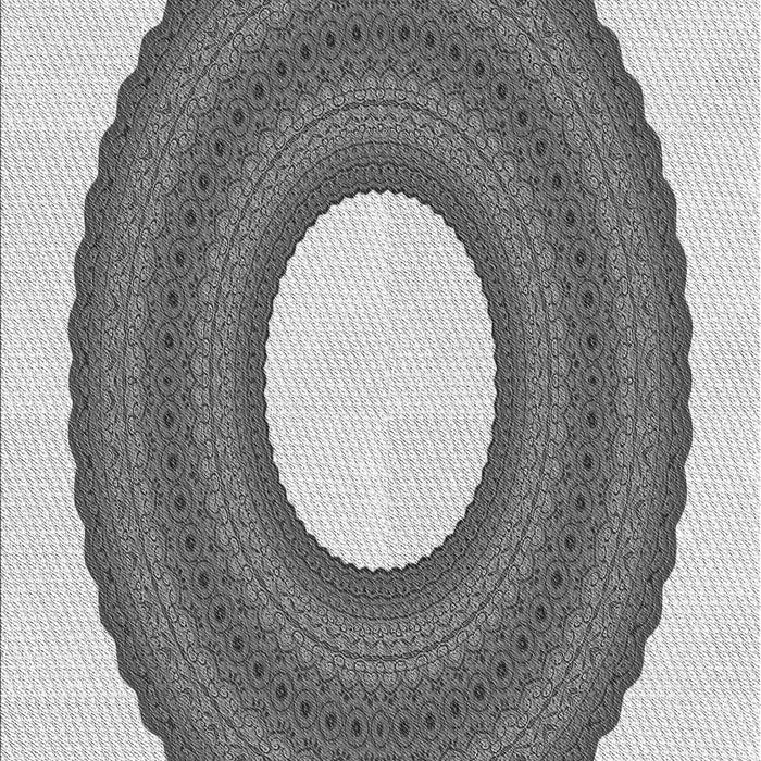 Machine Washable Transitional Ash Gray Rug, wshpat1021gry