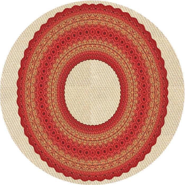 Square Machine Washable Transitional Neon Red Rug in a Living Room, wshpat1021org