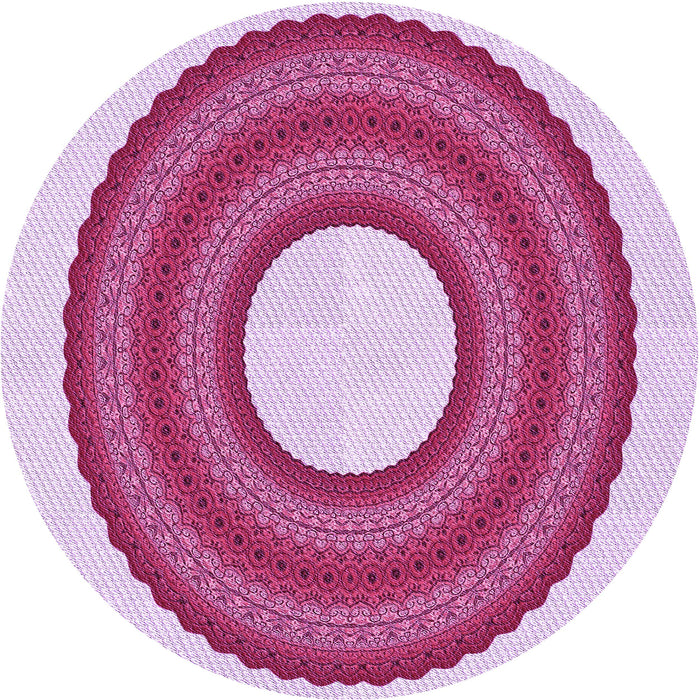 Square Machine Washable Transitional Pink Rug in a Living Room, wshpat1021pur