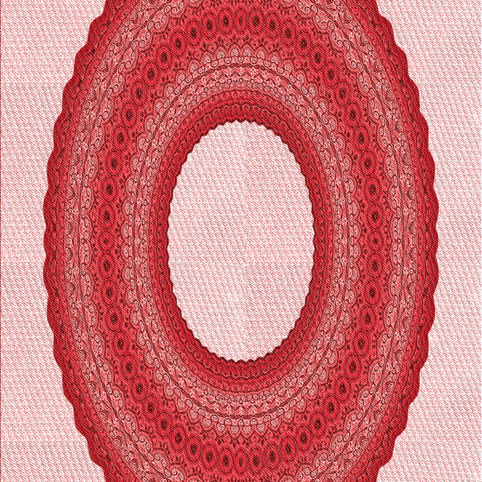 Machine Washable Transitional Pink Rug, wshpat1021rd