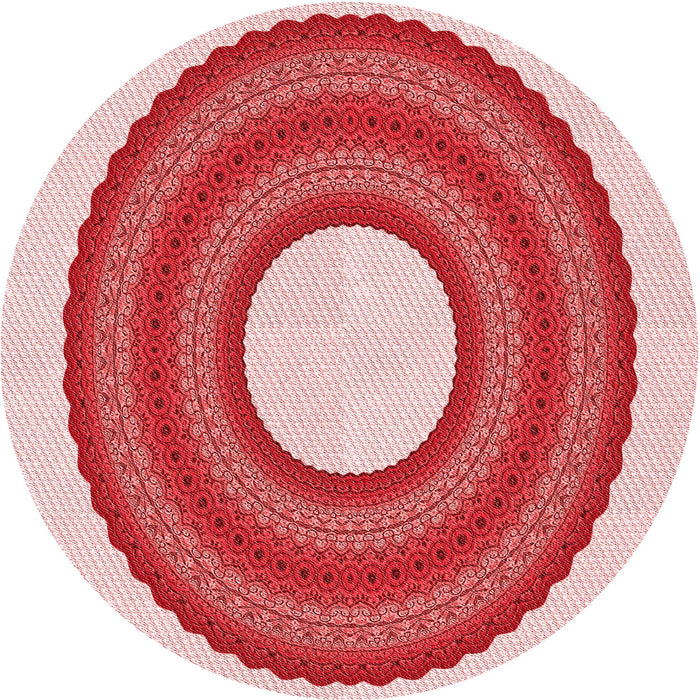 Square Machine Washable Transitional Pink Rug in a Living Room, wshpat1021rd