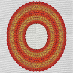 Sideview of Machine Washable Transitional Red Rug, wshpat1021