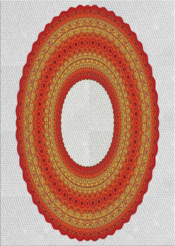 Machine Washable Transitional Red Rug, wshpat1021