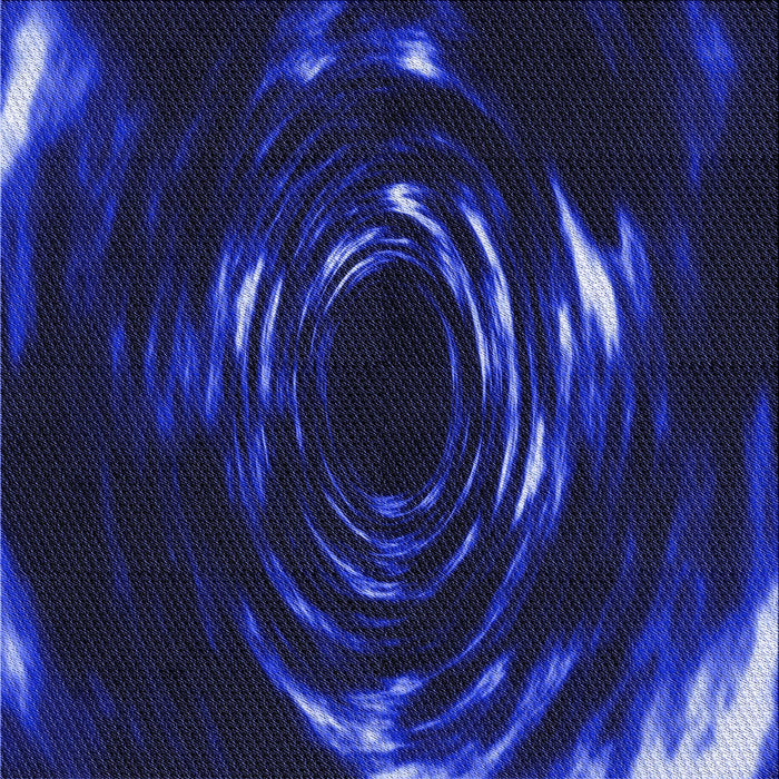 Round Patterned Sapphire Blue Rug, pat1022blu