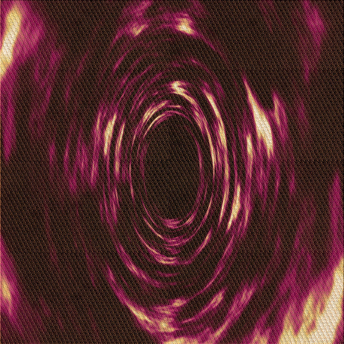 Round Patterned Red Brown Rug, pat1022org