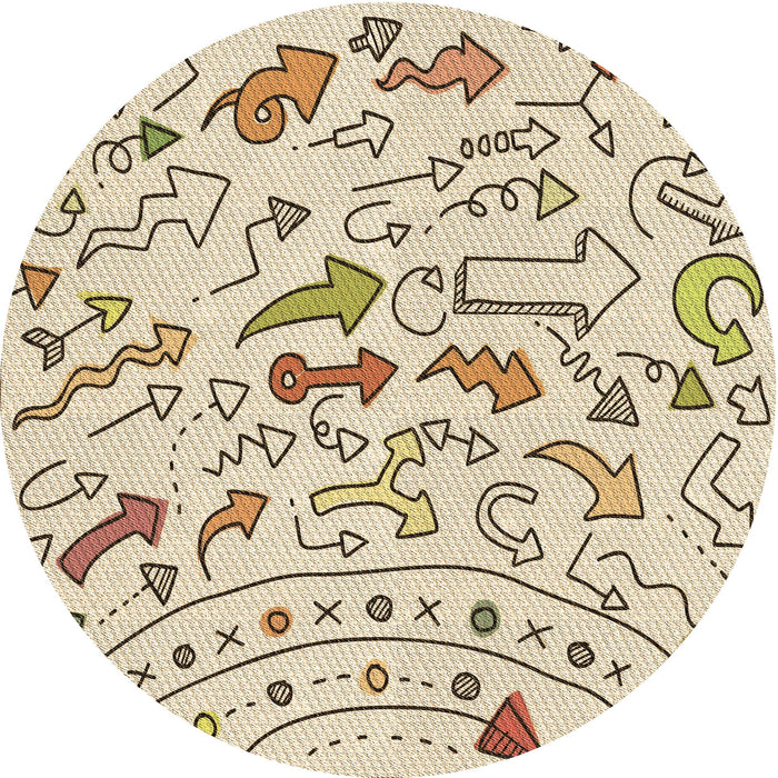 Square Machine Washable Transitional Vanilla Gold Rug in a Living Room, wshpat1023brn