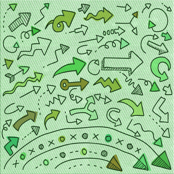 Round Patterned Mint Green Rug, pat1023grn