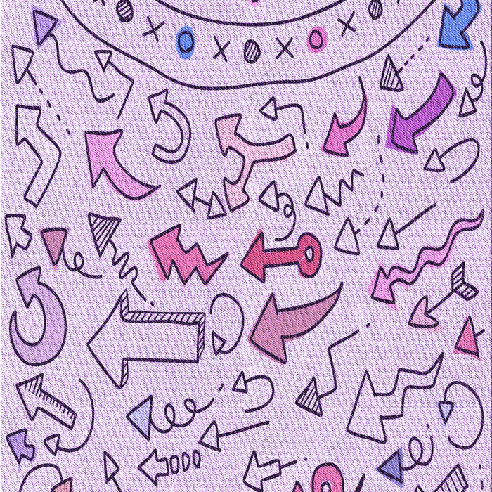 Patterned Lilac Purple Rug, pat1023pur