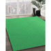 Machine Washable Transitional Neon Green Rug in a Family Room, wshpat1024grn