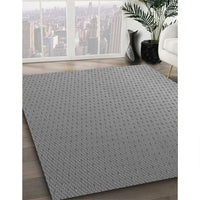 Patterned Dark Gray Rug, pat1024gry