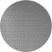 Square Patterned Dark Gray Rug, pat1024gry