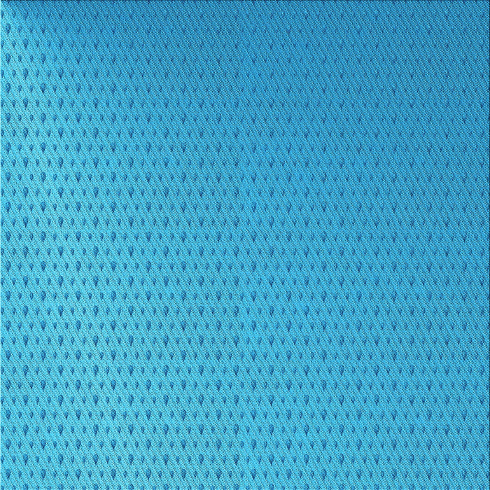 Round Patterned Deep Sky Blue Rug, pat1024lblu