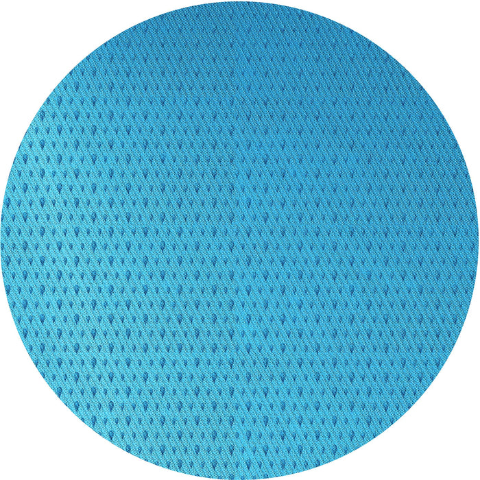 Square Patterned Deep Sky Blue Rug, pat1024lblu