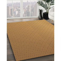 Patterned Dark Bisque Brown Rug, pat1024org