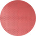 Square Patterned Red Rug, pat1024rd