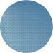 Sideview of Patterned Crystal Blue Novelty Rug, pat1024