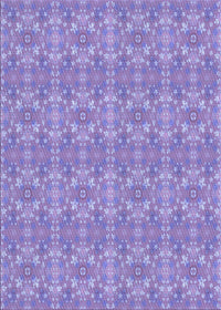 Machine Washable Transitional Purple Mimosa Purple Rug, wshpat1025blu