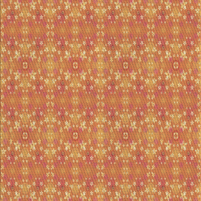 Machine Washable Transitional Orange Rug, wshpat1025brn