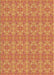 Patterned Orange Rug, pat1025brn