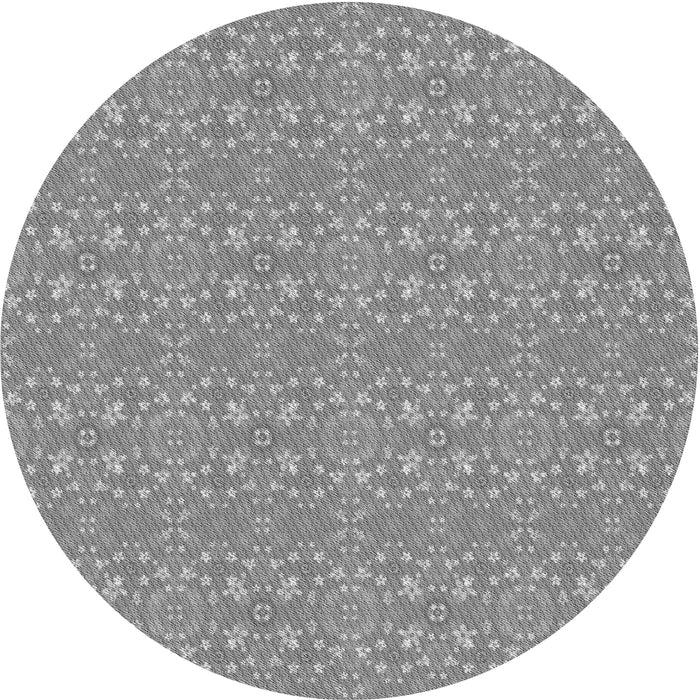 Square Patterned Silver Gray Rug, pat1025gry