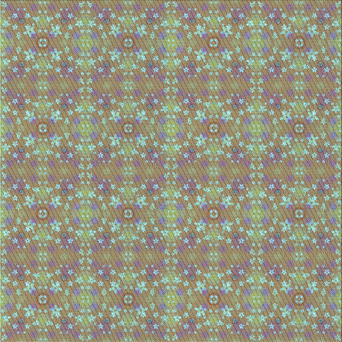 Round Patterned Dark Gold Brown Rug, pat1025lblu