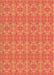 Machine Washable Transitional Orange Rug, wshpat1025org