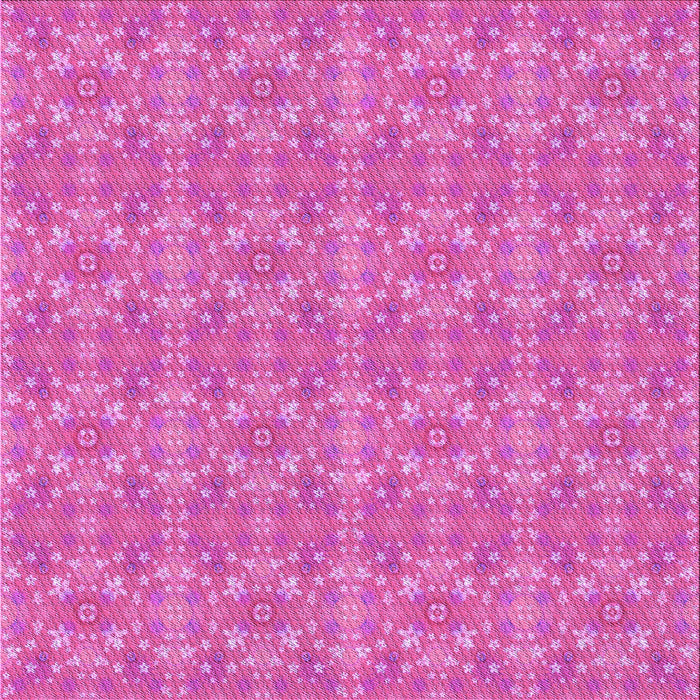 Round Patterned Deep Pink Rug, pat1025pur