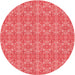 Square Machine Washable Transitional Red Rug in a Living Room, wshpat1025rd